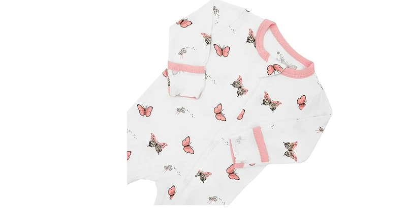 KYTE BABY Unisex Cierre de Cremallera Footies, Rayón Hecho de Bambú ~ 3-6 Meses Foto 3 de 4