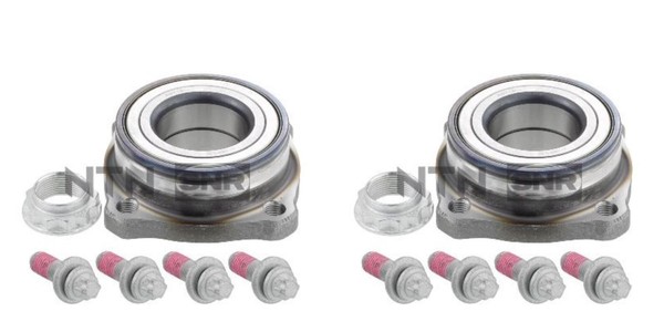 SNR 2X Radnabe Radlagersatz Hinterachse FüR BMW 5Er Touring F11 E61 F10 F18-image