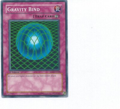 yugioh gravity bind deck 1996 Yu-Gi-oh! Card 1st Edition Trap Konami SD4-EN028 Gravity Bind Deck 2024 -