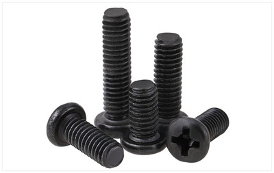 5-50PCS M4/M5 Black Oxide Phillips Cross Pan Head Machine Screw Bolt