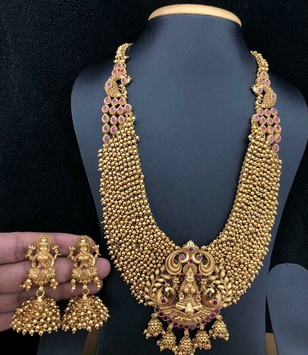 Indian Ethnic Jewelry Lakshmi Kasu Matt 