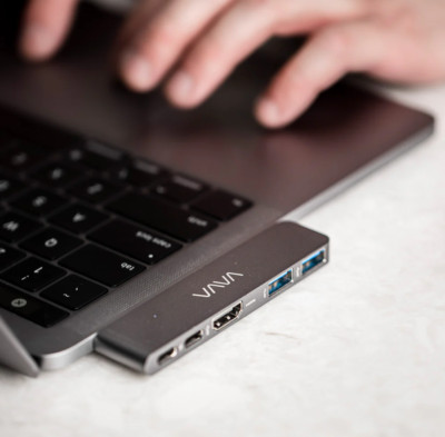 5 in 2 USB C Hub for MacBook Boost Productivity with Thunderbolt 3 and HDMI Supp