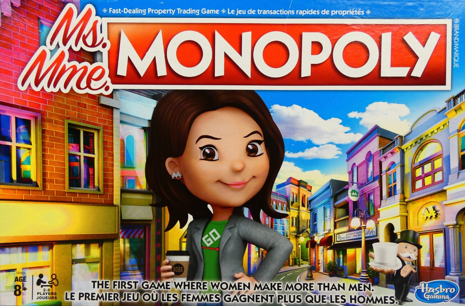 Monopoly Board Game - Ms Mme by Hasbro 2018 - (8yrs+) - Opened/Contents Sealed