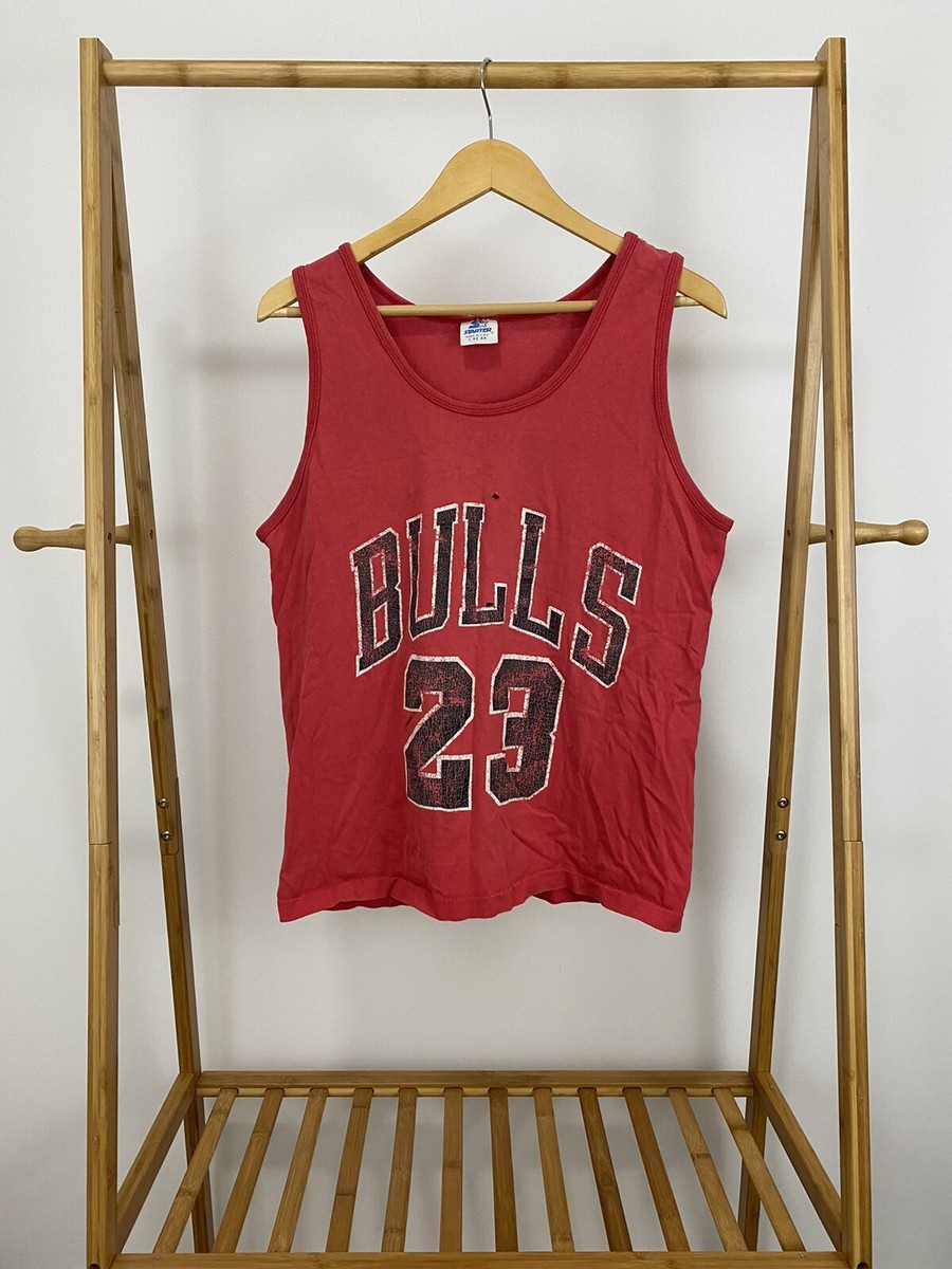 BULLS JORDAN 23番 レッドジャージ ゲーム　タンクトップ NBA Mitchell & Ness BULLS JORDAN 23 ジャージ
