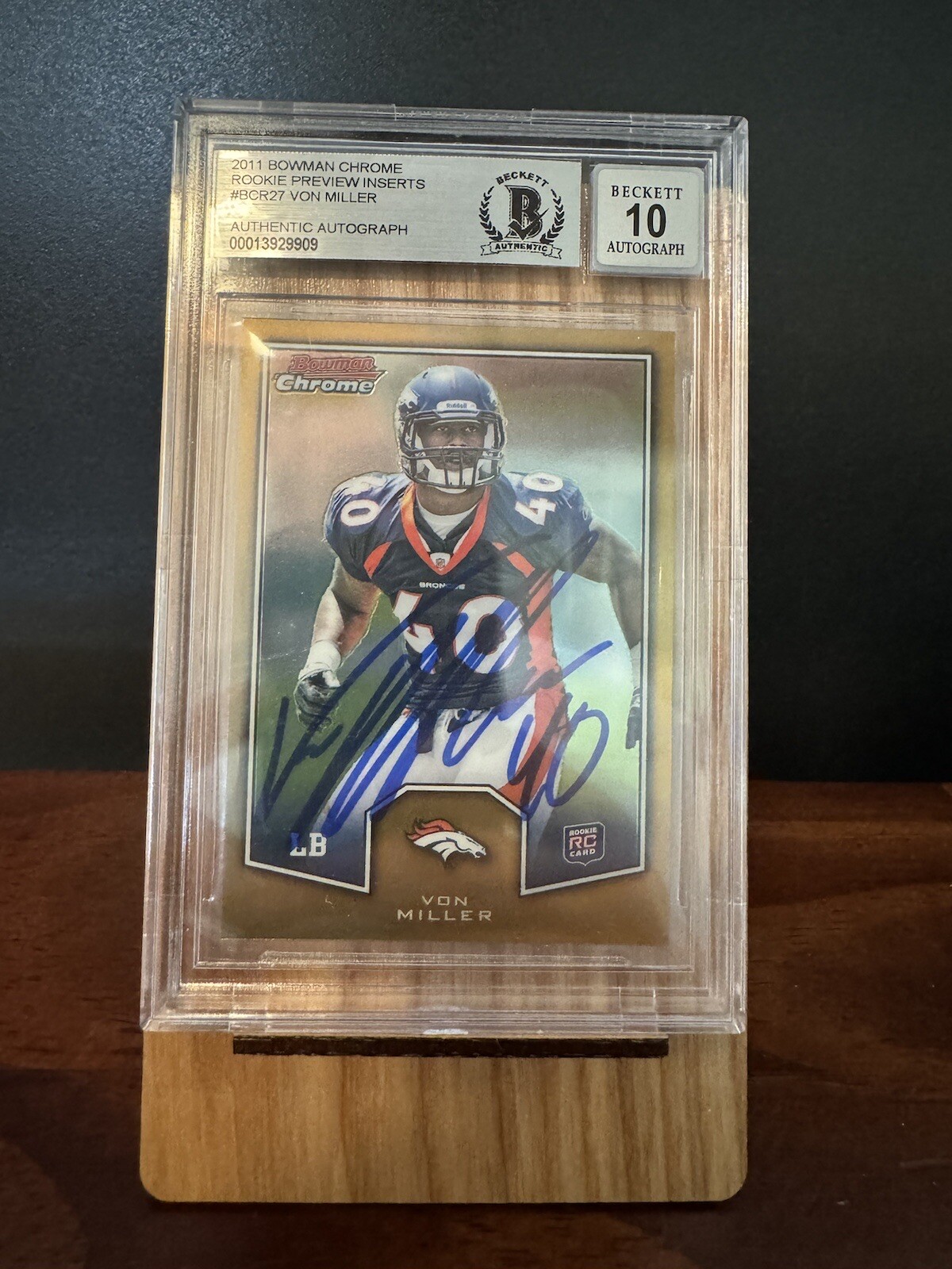 Von Miller Bowman Chrome Rookie Preview #BCR27 Autograph