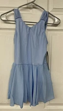 Revolution dancewear Pinch-Front Tank Dress size XLC Blue NWT Adjustable straps