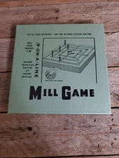 Vintage Mill Game 3 On A Line 553 Wood