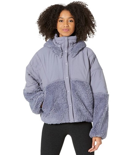 $168 FREE PEOPLE Adventure Awaits Fleece Jacket S Nightingale