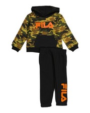 FILA Big Boys 10 Camo Print Hoodie Jogger Set NWT 52
