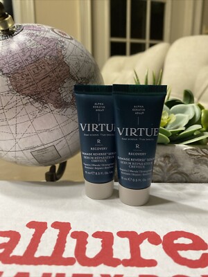 2 Virtue Damage Reverse Serum Leave in Treatment 15mL / .5oz Each Travel Size 