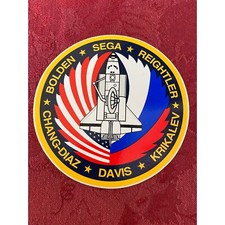 NASA STS 60 Bolden Sega Reightler Krikalev Davis Chang Diaz Sticker Space Shuttl