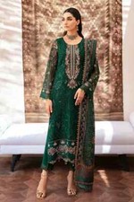 Designer Chiffon Shalwar Kameez Stitched 3PC Pakistani Indian Party Wear Ramsha