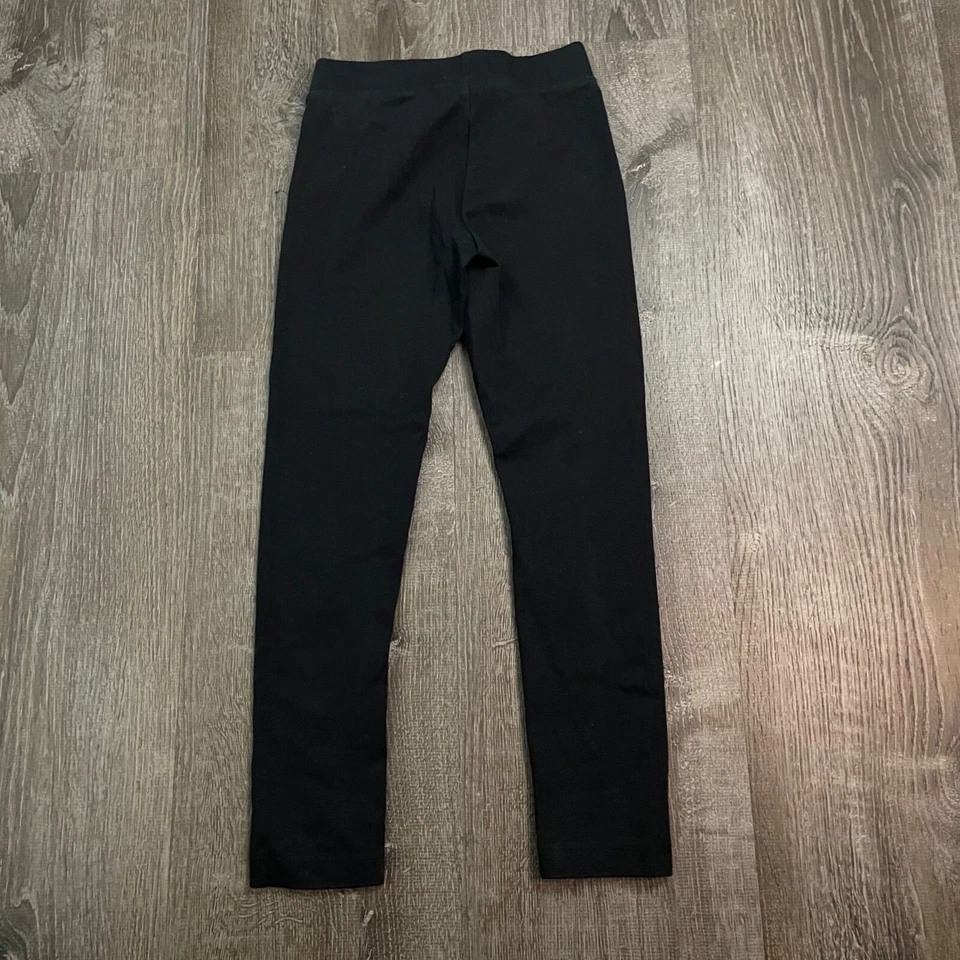 Leggings Cherokee Niñas Negros Ajustados Pull On Elastizados Cremallera Acento Talla M 7-8 Foto 4 de 4
