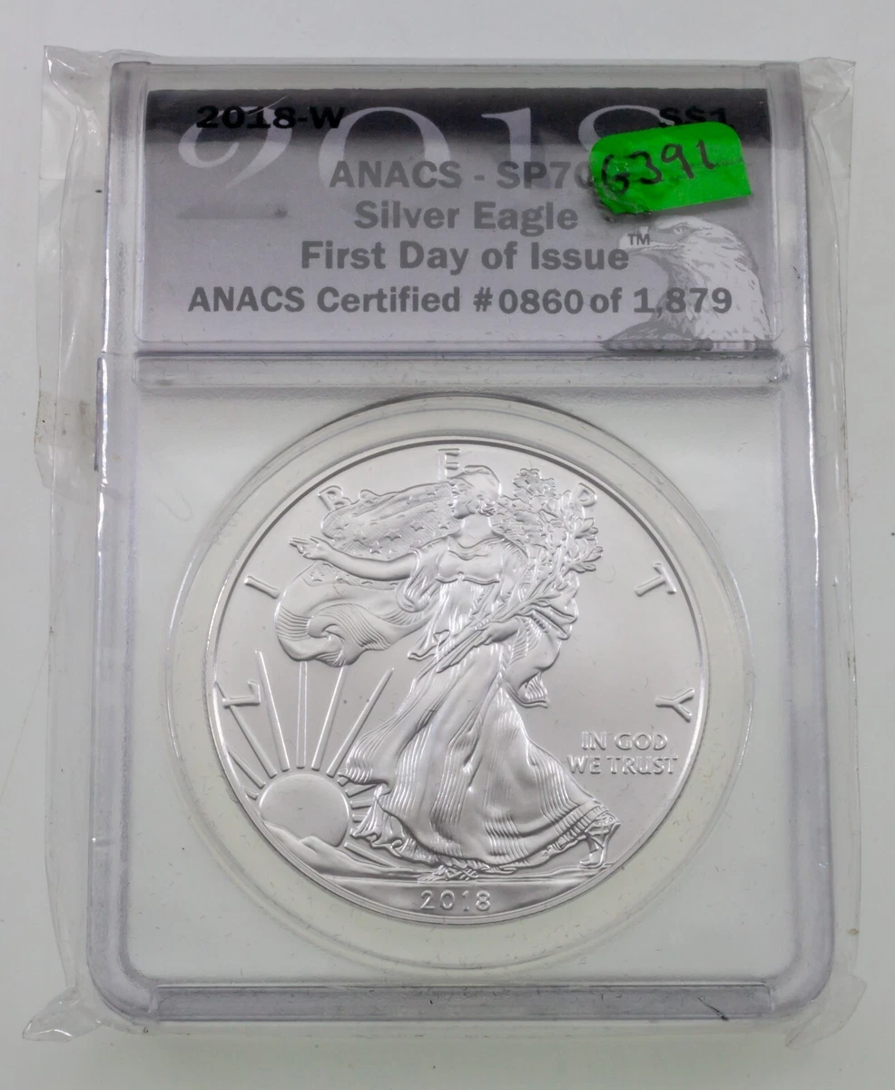 American Eagle MS 70 Graded 2018 Silver Bullion Coins for sale | eBay