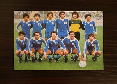 1982 El Salvador Team w Magico Gonzalez Catalonia World Cup Removed Card  Sticker