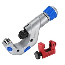 Pipe Cutter Tool 1/4" to 2" with Mini Tube Cutter 1/8" to 7/8"