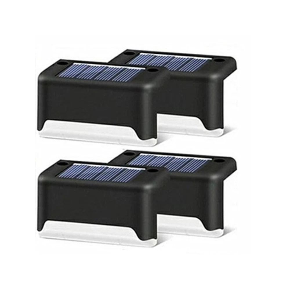 éclairage Marche Escalier Sans Fil Kit Eclairage LED Marche Escalier Sans Fil Extérieur Lot de x4pcs Noir Etanche | eBay