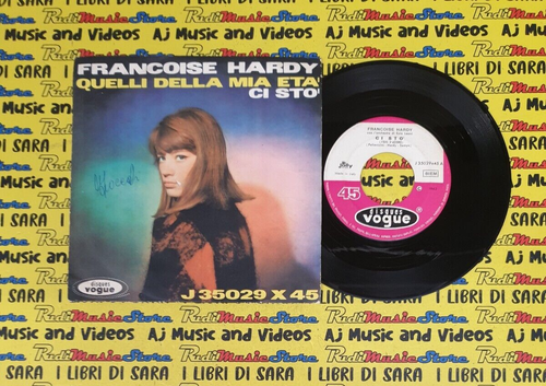 LP*45 7" FRANCOISE HARDY Quelli della mia eta'Ci sto'1962 italy VOGUE J