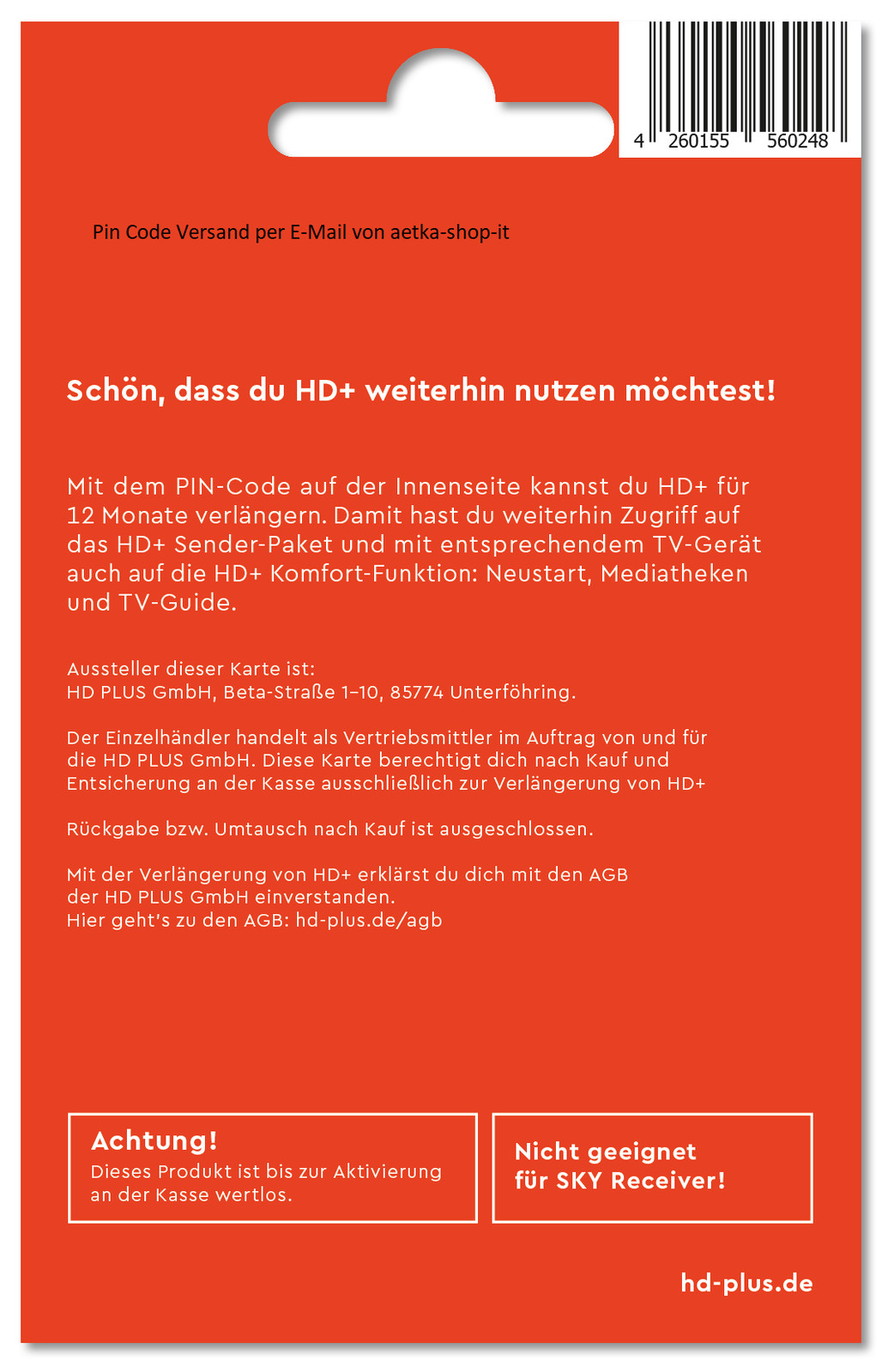 Thumbnail - Hd+ Plus Verlängerung 12 Monate Für Hd+im Tv Integriert App Samsung