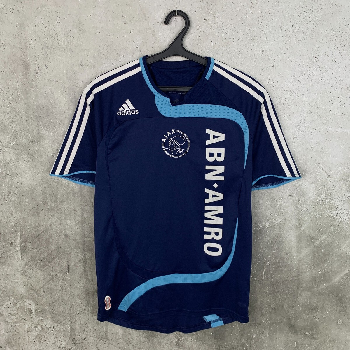 AJAX AMSTERDAM 2007 2008 AWAY FOOTBALL SHIRT ADIDAS JERSEY SIZE S