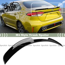 Fits 2020-2026 Toyota Corolla Sedan Glossy Black M4 Style Trunk Spoiler Wing Lid