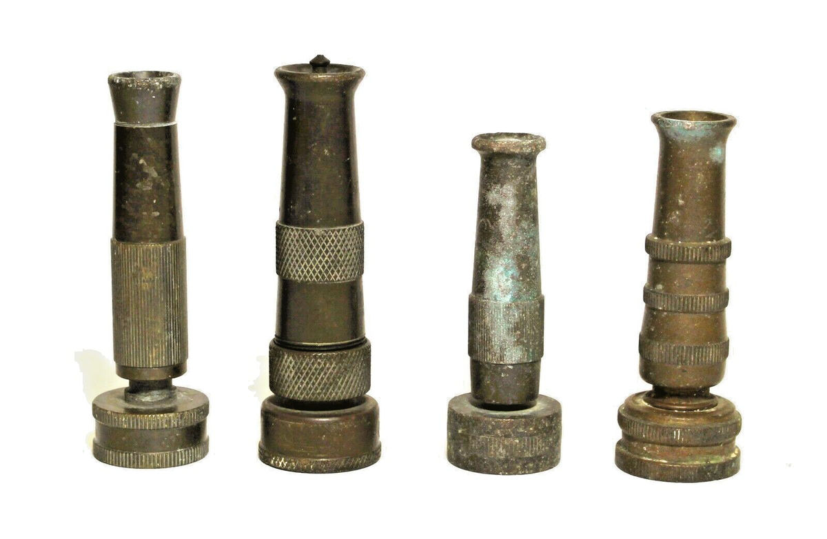 spicygem 鶴仙園 studs pot varHIDE 'brass' Vintage Garden Hose Nozzles Brass Metal Collection 4 | eBay