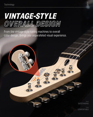🎸 Donner DST-152 Electric Guitar With Amplifier Coil Split