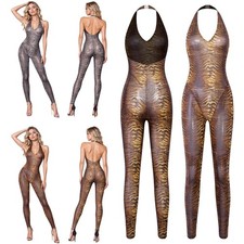 Women Bodysuit Rave Party Rompers Carnival Jumpsuit Cosplay Leotard Masquerade