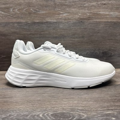 Adidas Running Shoes Women Size 6 White Lace up Mesh Start Your Run Sneakers
