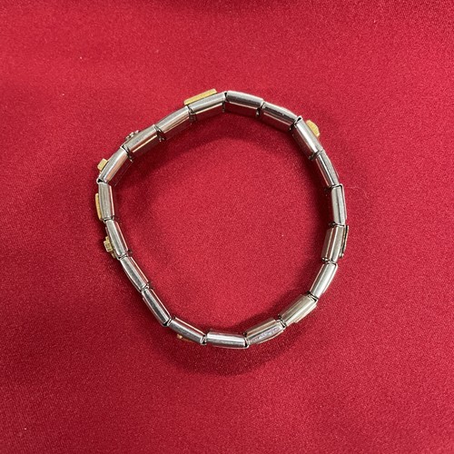 Pugster Stainless Steel Italian Charm Link Bracelet