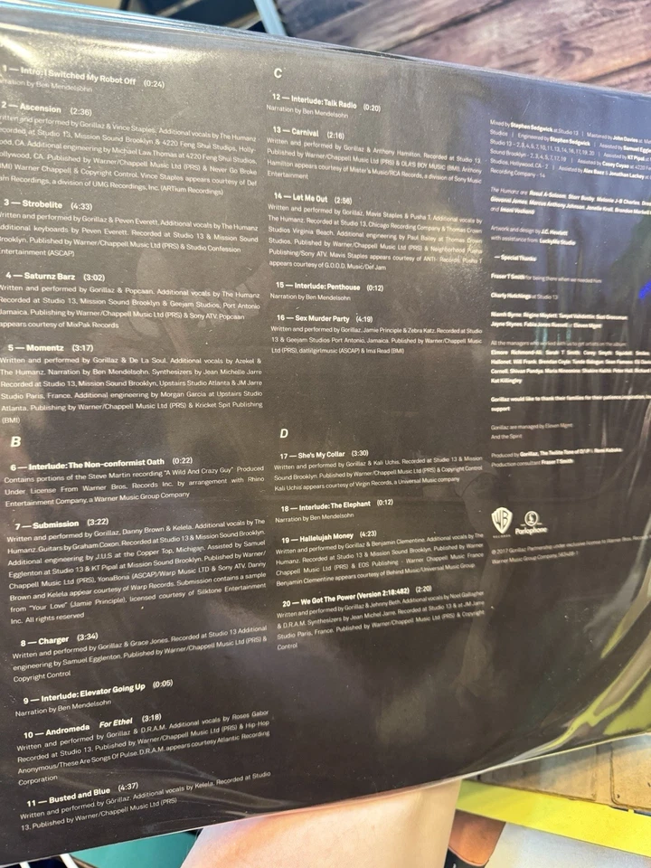 GORILLAZ Humanz 2LP Picture Disc Vinyl RSD 4900 Made - SEALED - Image 3 of 3