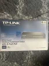 TP-LINK TL-SG1008PE 8-Port PoE Gigabit Network Switch, New Sealed