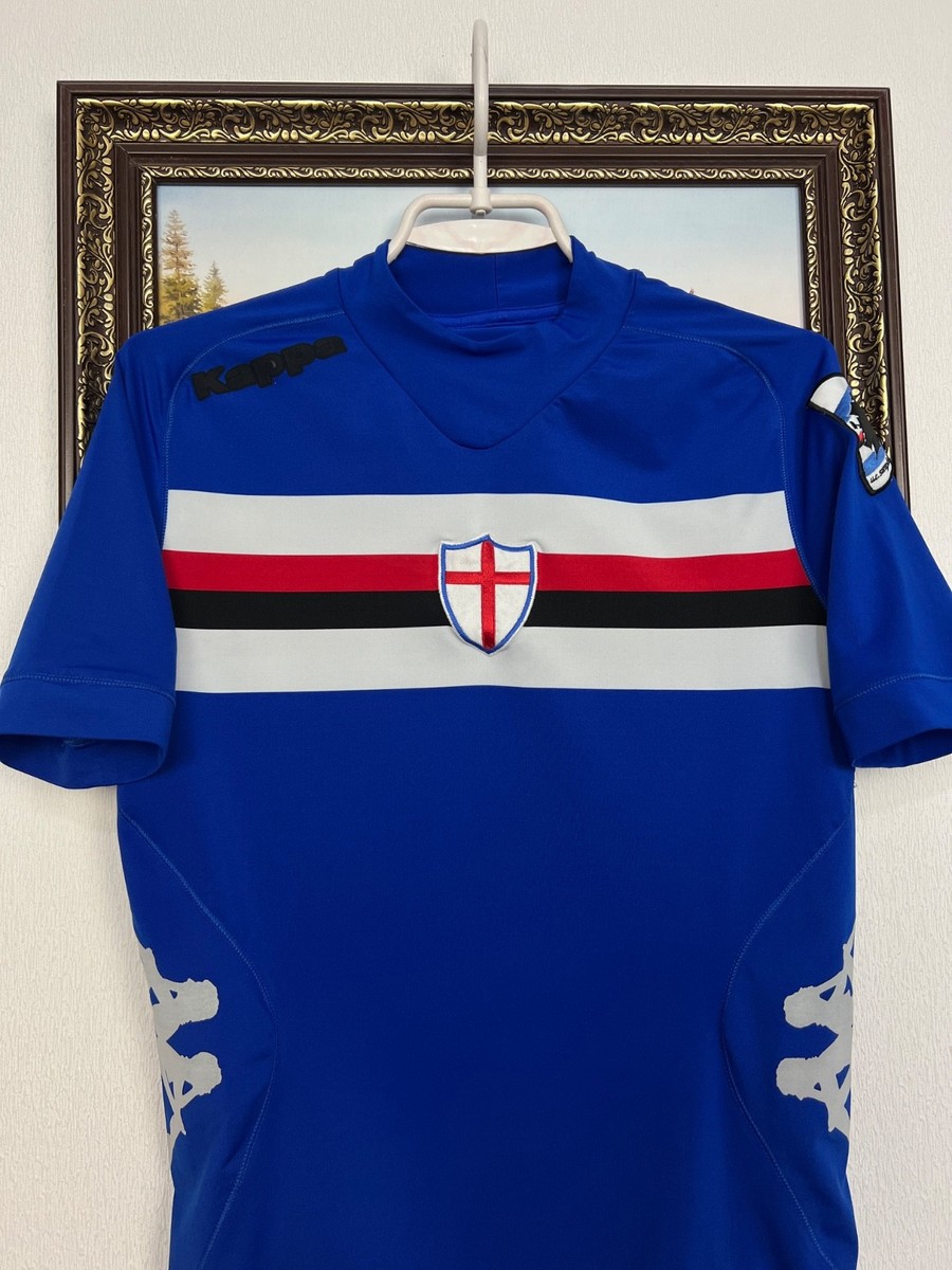 Sampdoria Home football shirt 2012 Soccer Blue Maglia Kappa Jersey