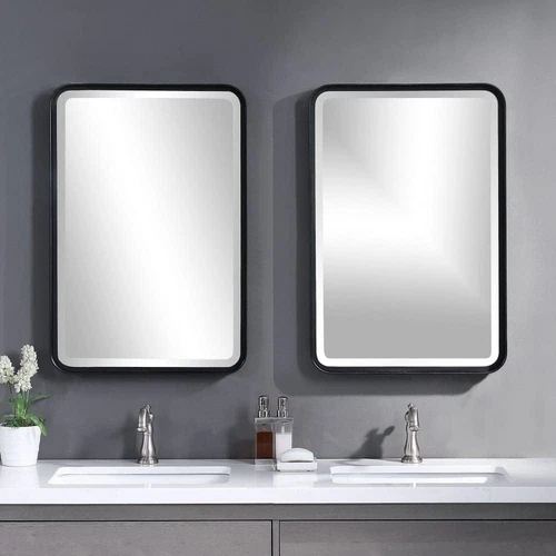 Elegant Croften Black Vanity Wall Mirror - 20.25" x 30.25 - Picture 2 of 6