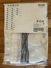 2 IKEA Eivor White Black Leaf Tree BIRD Curtain Panels Unopened Pkg Lot 57 × 96 — photo 2