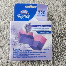 Lot of 2 Boxes Clorox Automatic Toilet Bowl Cleaner Lavender Bleach Free