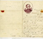 Civil War Patriotic Lettersheet Used with letter Gen Curtis