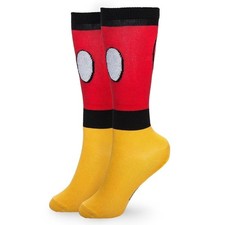 Disney Parks Adult Multicolor Crew Cotton I Am Mickey Mouse Casual Socks Sz 5-9