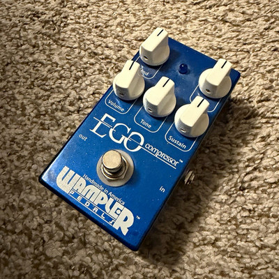Wampler EGO Compressor Analog Guitar Effects Pedal for Electric Guitar, Blue