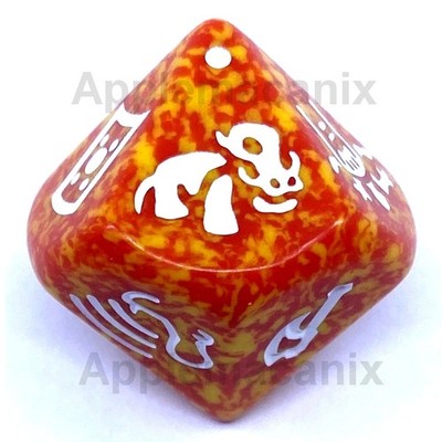 NEW Behemoth Monster Die Dragon Dice Game Dwarves SFR TSR Dwarf Fire Earth