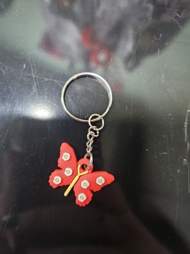 Red Butterfly Keychain - Picture 1 of 3