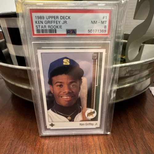 Upper Deck 1989 Ken Griffey Jr. Star Rookie #1 Rookie Seattle Mariners PSA 8