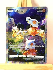 Cubone - Genetic Apex - Pocket FANMADE Full Alt Art Illustration Rare Holo