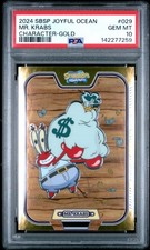 2024 WONDERCARD SPONGEBOB SQUAREPANTS TREASURE SERIES-GOLD CHARACTER 29 MR KRABS