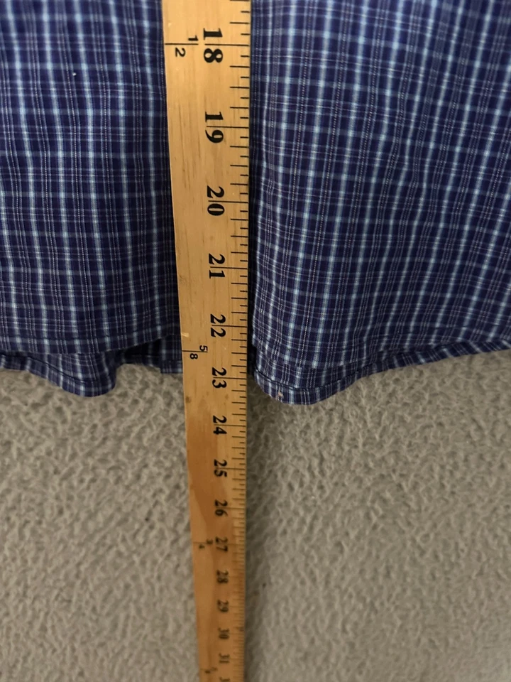 Lucky Brand Boys Shirt button up Size Small Blue Plaid Kids Youth Cotton - Image 3 of 4