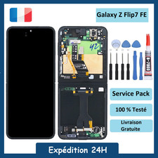 Écran Interne Samsung Galaxy Z Flip7 FE (F761B) Noir Service Pack + Outils