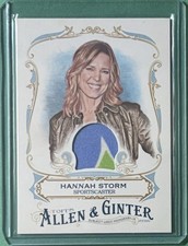 2016 Topps Allen & Ginter Relics A Hannah Storm #FSRA-HS Rookie RC