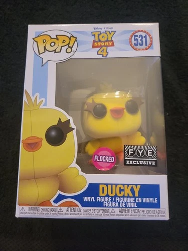 Funko Pop! Vinyl: Ducky Toy Story 4 #531 Flocked FYE Exclusive