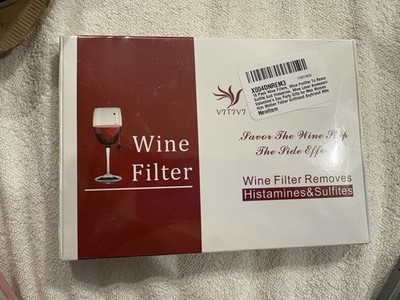 NEW V7T7V7 18 pack wine Filter Packets- Removes Histamines and Sulfites