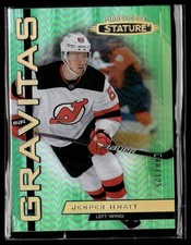 2021-22 Upper Deck Stature Gravitas Green Jesper Bratt 008/125 New Jersey Devils